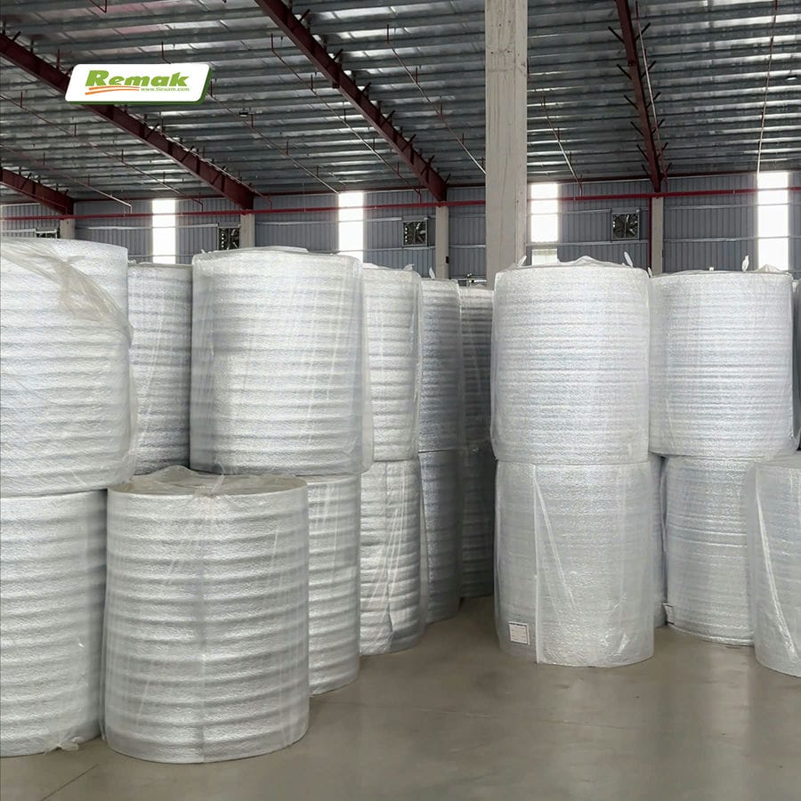 Xốp Pe foam bảo ôn hvac không keo dính
