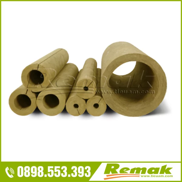 Bông khoáng dạng ống Remak- cách nhiệt bảo ôn ống dẫn nhiệt