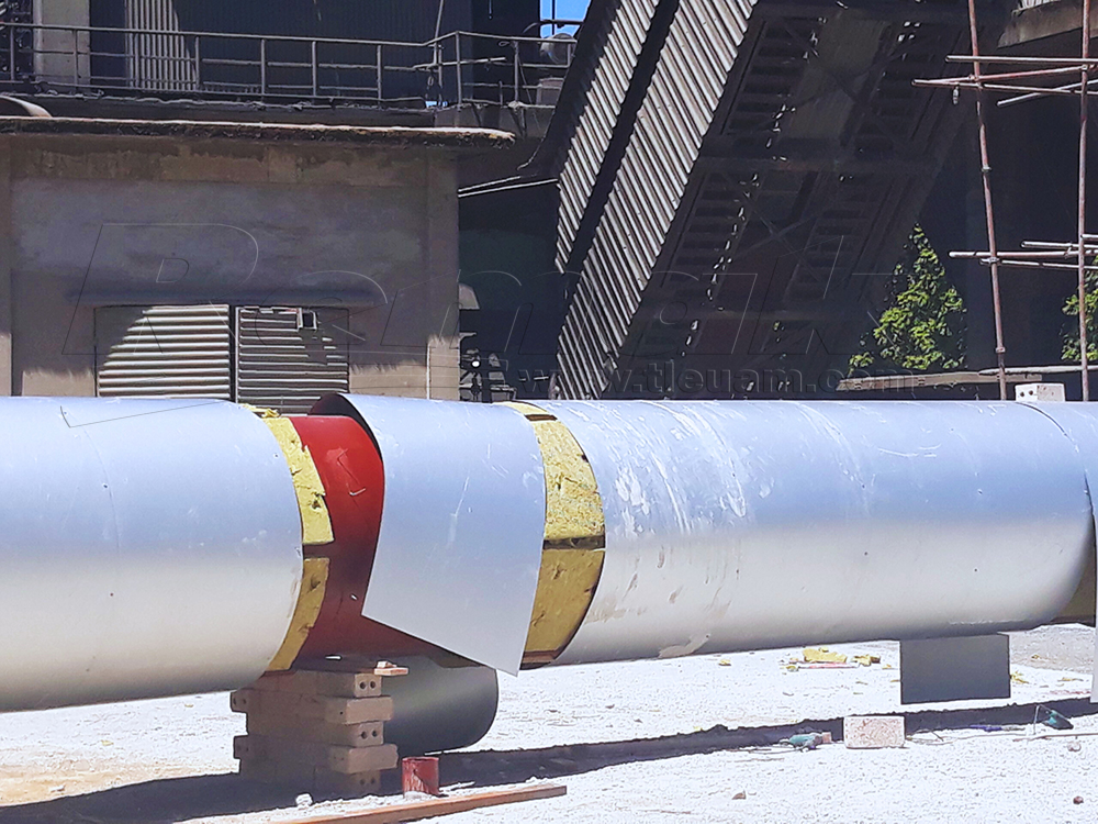 Cách nhiệt đường ống tại Nhà máy Xi măng Hòa Bình bằng 1 số loại vật liệu Remak